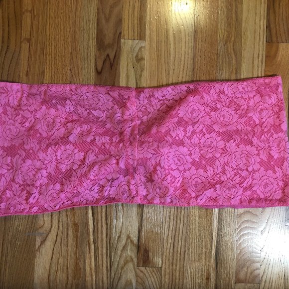 NW0T Womens Aeropostale Coral Pink Lace Infinity Scarf - Picture 9 of 10